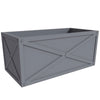 Bonsai Fiberglass and Clay Planter - Rectangular Weather-Resistant Planter Box with Drainage Holes