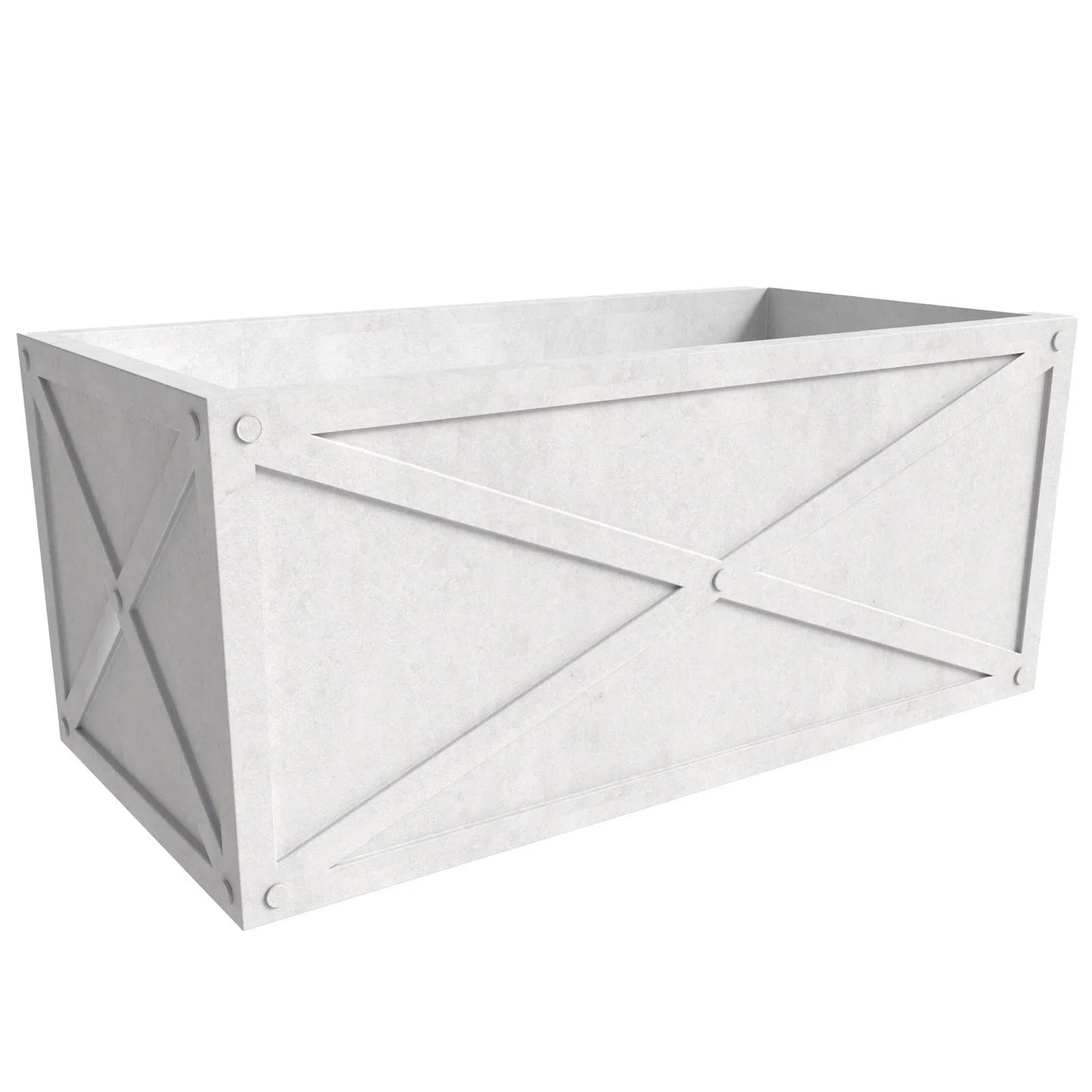 Bonsai Fiberglass and Clay Planter - Rectangular Weather-Resistant Planter Box with Drainage Holes - Elax Furniture