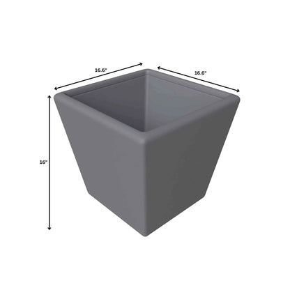 Blossom 4-Piece Fiberstone, Tapered Square Planter Set - Elax Furniture