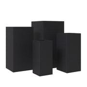Basalt 4-Piece Fiberstone and MGO Clay Planter Set, Mid-Century Modern Tall Square Planter Pot for Indoor and Outdoor - Elax Furniture