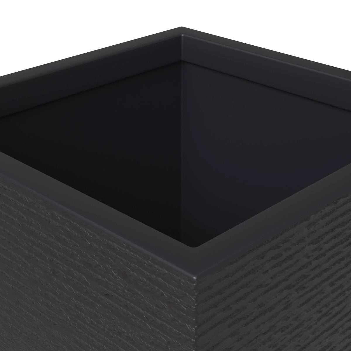 Basalt 4-Piece Fiberstone and MGO Clay Planter Set, Mid-Century Modern Tall Square Planter Pot for Indoor and Outdoor - Elax Furniture