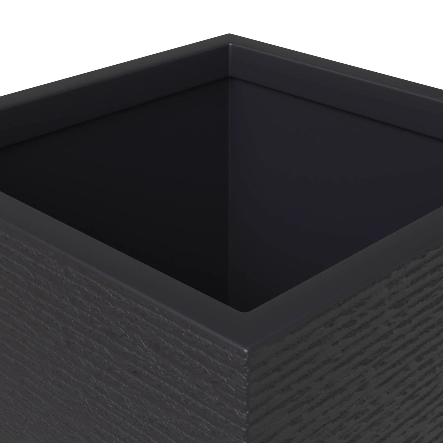 Basalt 4-Piece Fiberstone and MGO Clay Planter Set, Mid-Century Modern Tall Square Planter Pot for Indoor and Outdoor - Elax Furniture