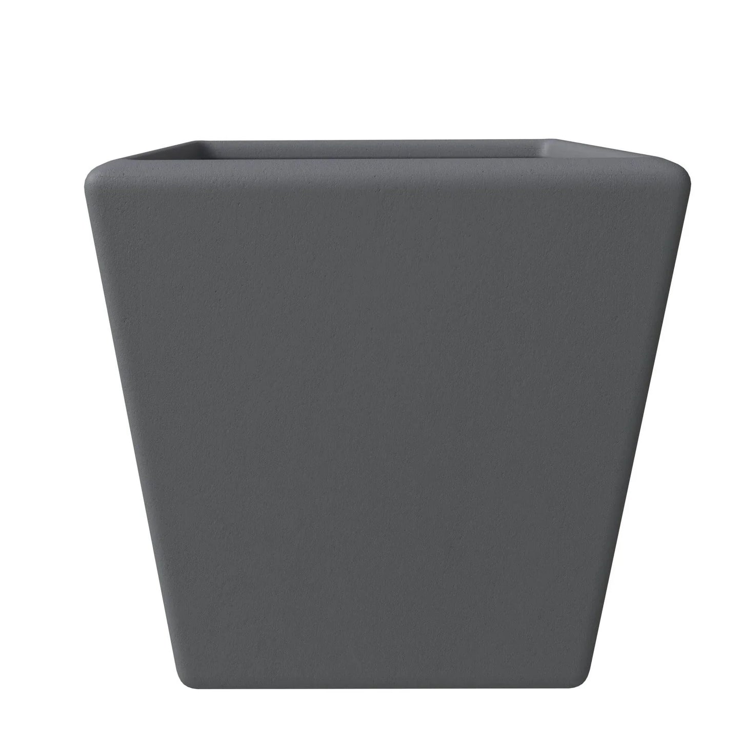 Blossom Fiberstone Tapered Square Planter Pot in Dark Grey - Elax Furniture