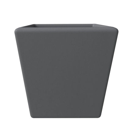 Blossom Fiberstone Tapered Square Planter Pot in Dark Grey - Elax Furniture