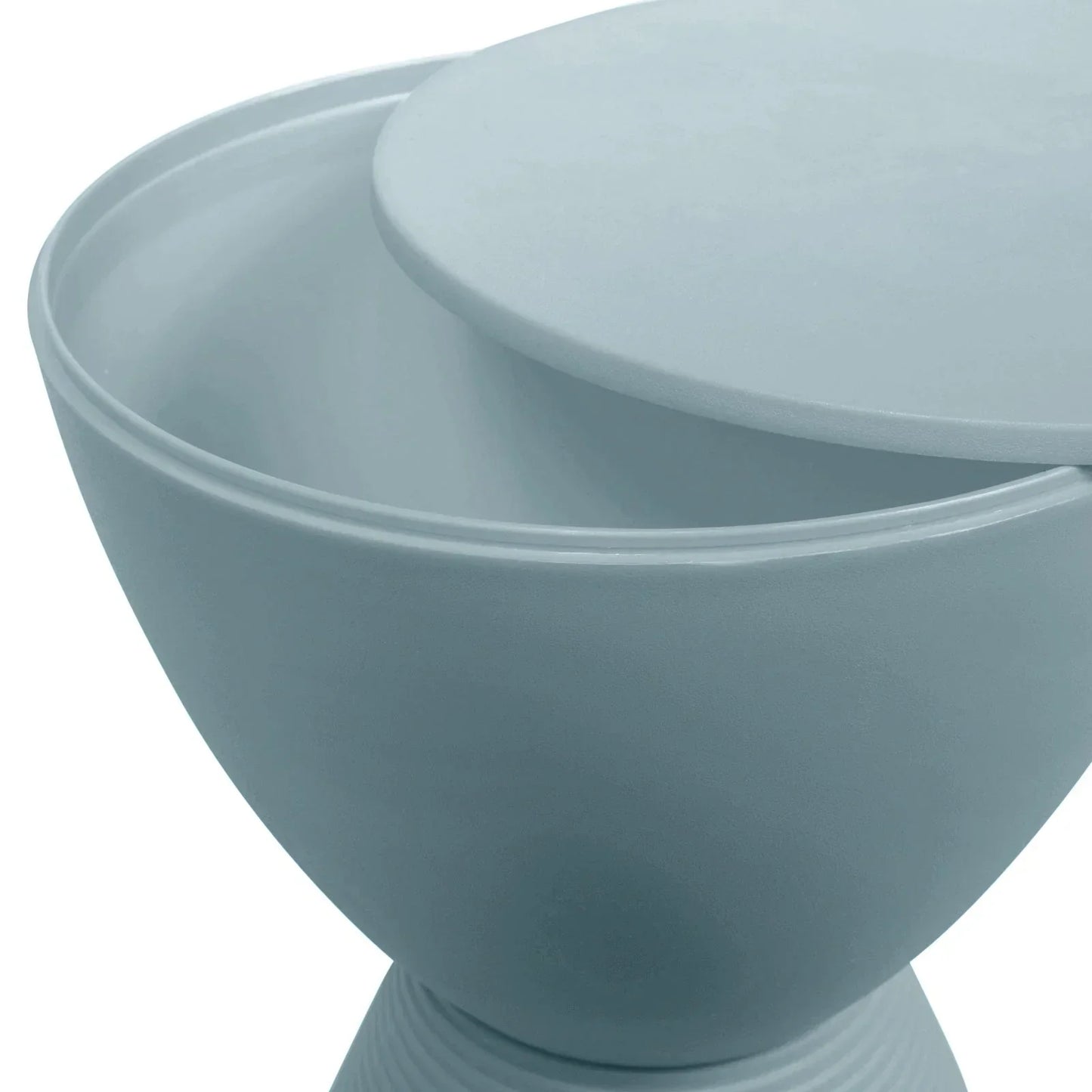 Boyd Storage Round Side End Table in Polypropylene Plastic - Elax Furniture