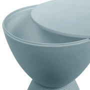 Boyd Storage Round Side End Table in Polypropylene Plastic - Elax Furniture