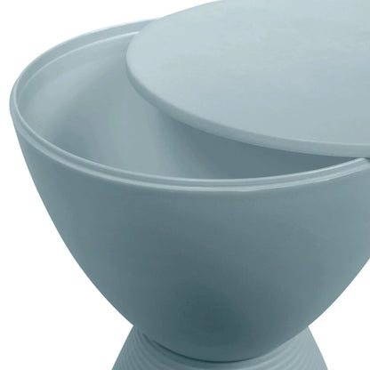 Boyd Storage Round Side End Table in Polypropylene Plastic - Elax Furniture