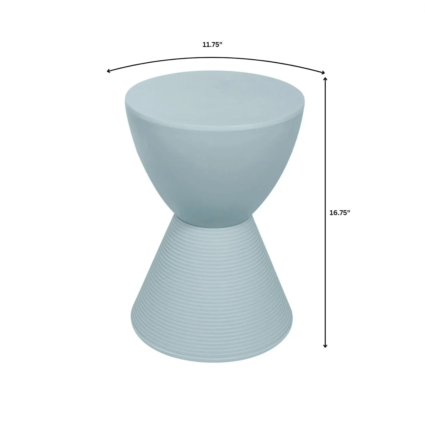 Boyd Storage Round Side End Table in Polypropylene Plastic - Elax Furniture