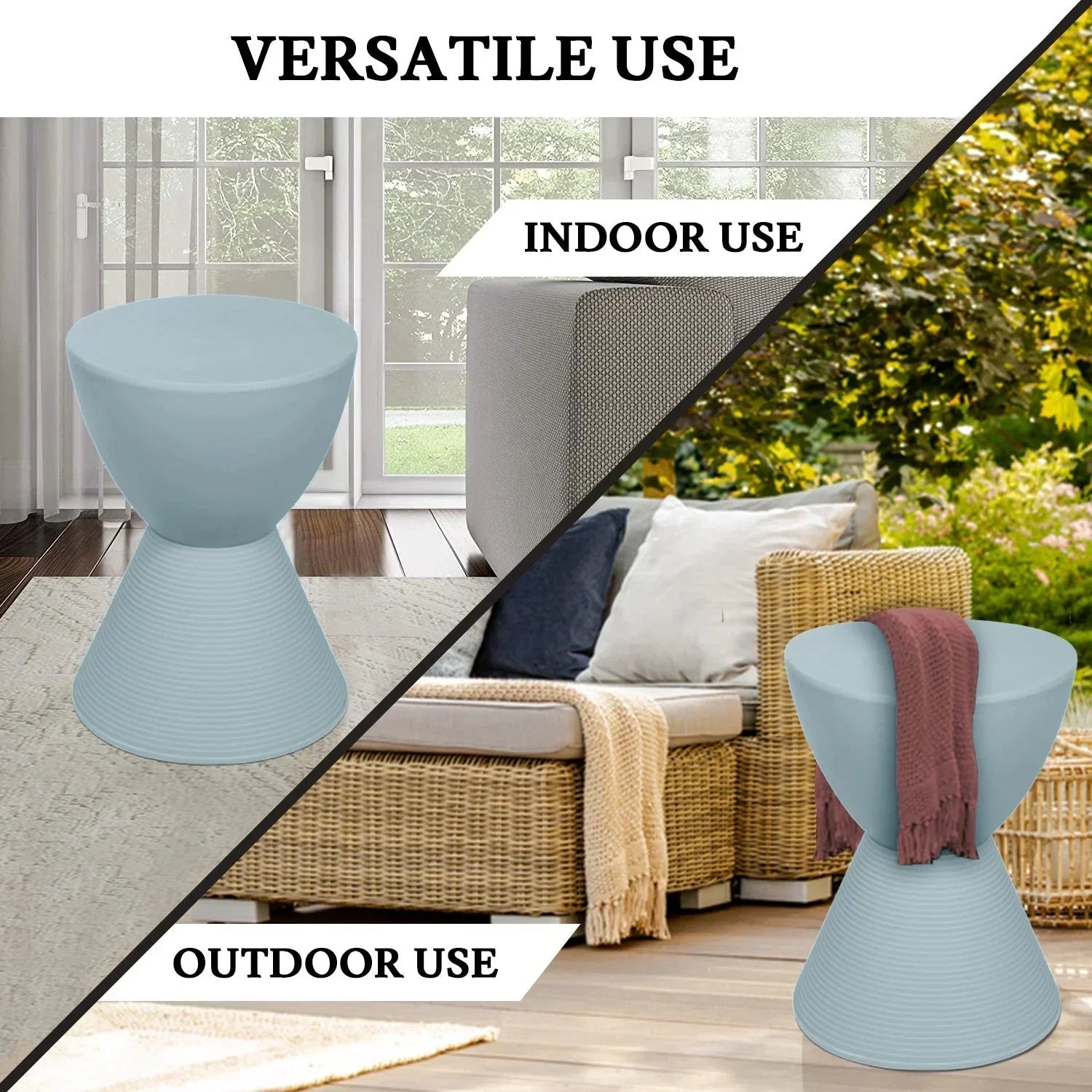 Boyd Storage Round Side End Table in Polypropylene Plastic - Elax Furniture