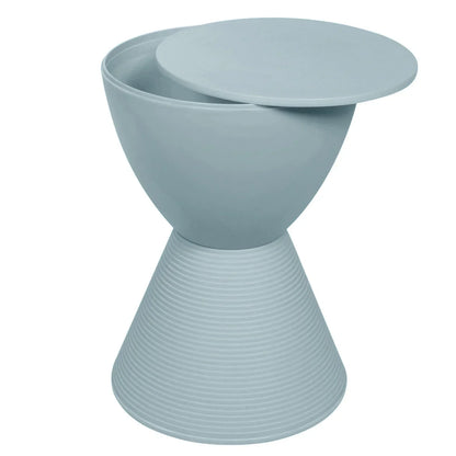 Boyd Storage Round Side End Table in Polypropylene Plastic - Elax Furniture