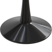 Bristol Round Dining Table with Glass Top and Iron Pedestal Base - Elax Furniture