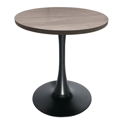 Bristol Round Dining Table with 27" MDF Tabletop and Black Iron Pedestal Base - Elax Furniture
