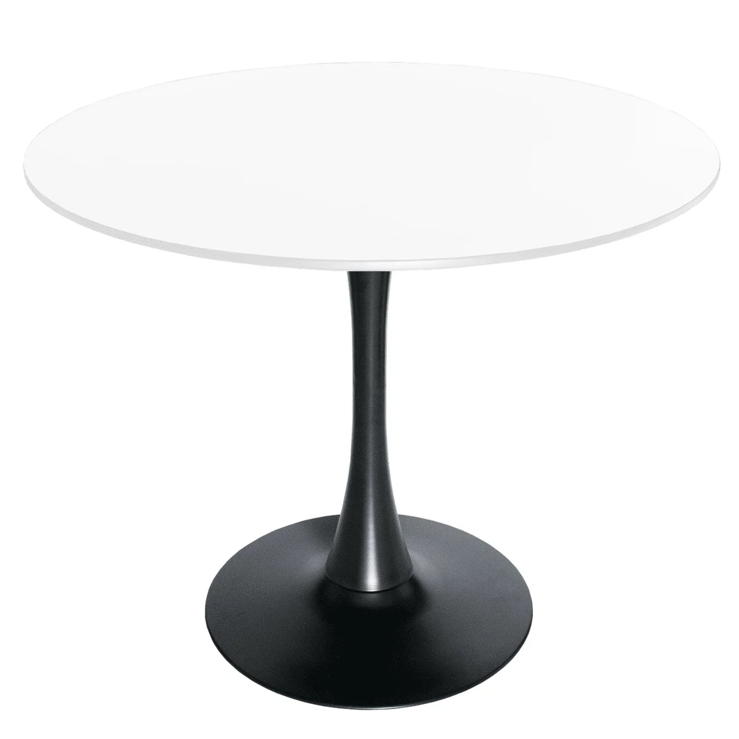 Bristol 32" Round Dining Table with Wood Top and Iron Pedestal Base - Elax Furniture