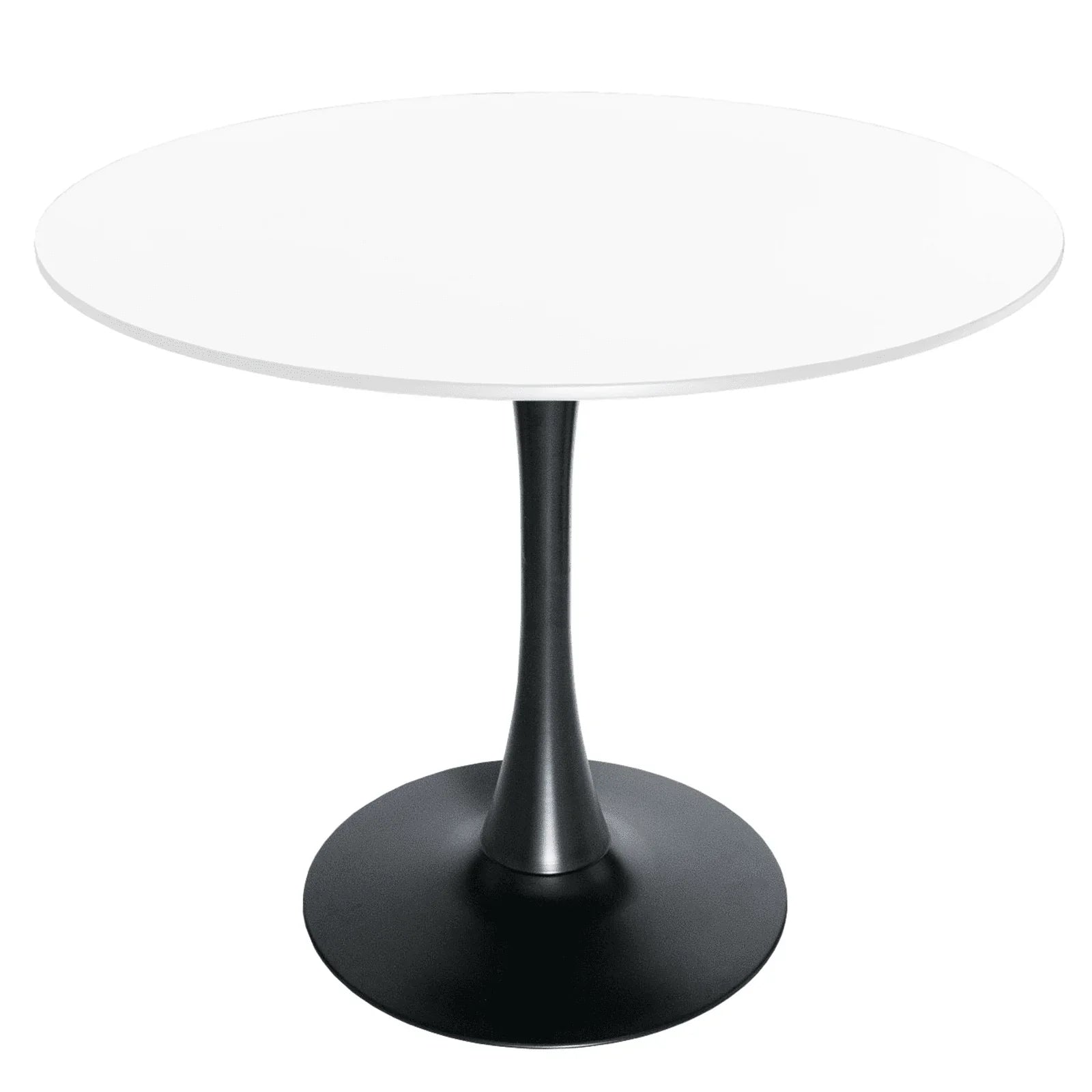 Bristol 32" Round Dining Table with Wood Top and Iron Pedestal Base - Elax Furniture