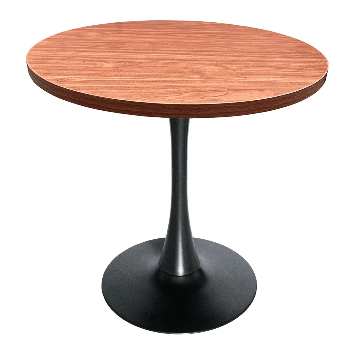 Bristol Modern Round Dining Table with 36" MDF Tabletop and Black Iron Pedestal Base - Elax Furniture