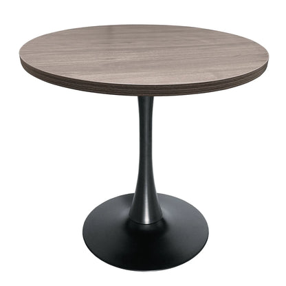 Bristol Modern Round Dining Table with 36" MDF Tabletop and Black Iron Pedestal Base - Elax Furniture