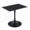Bristol Dining Table with Sintered Stone Rectangular Tabletop and Steel Base