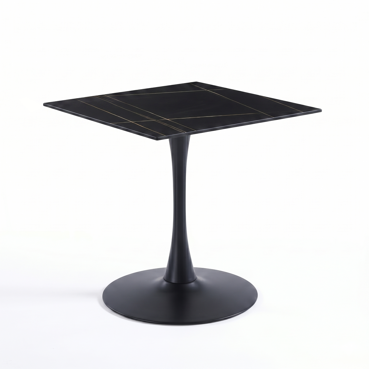 Bristol Square Dining Table with 35 in. Wide Sintered Stone Top and Steel Base