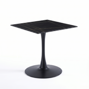 Bristol Square Dining Table with 35 in. Wide Sintered Stone Top and Steel Base