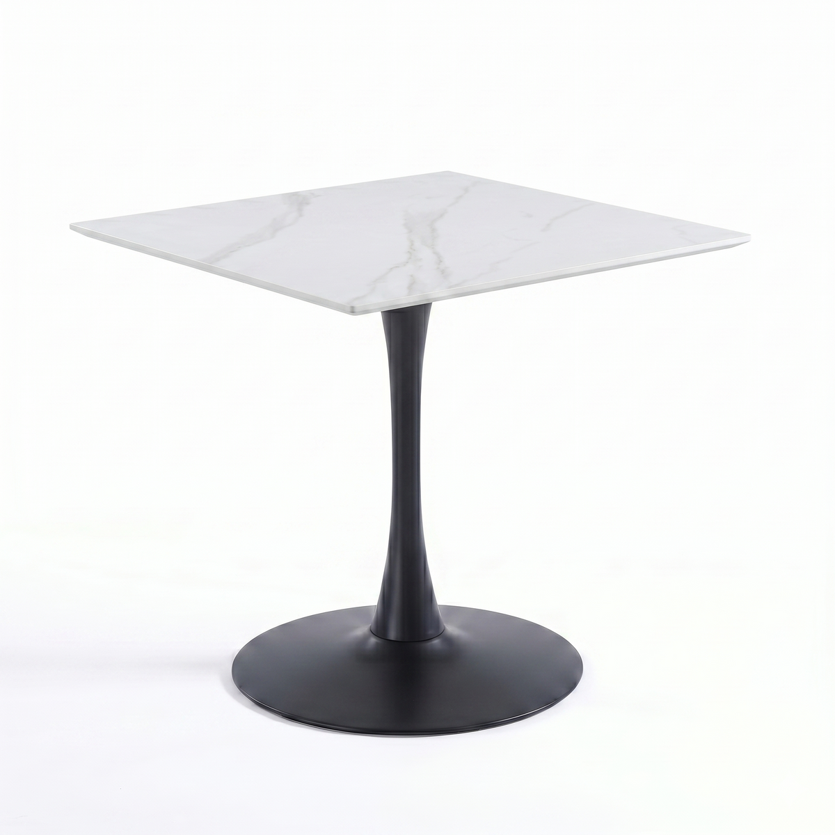 Bristol Square Dining Table with 35 in. Wide Sintered Stone Top and Steel Base