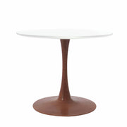 Bristol 24"/27"/31" Round Dining Table Wood Transfer Cherry/Natural/Walnut Base with MDF Table Top - Elax Furniture