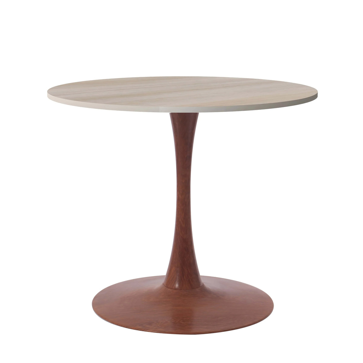 Bristol 24"/27"/31" Round Dining Table Wood Transfer Cherry/Natural/Walnut Base with MDF Table Top - Elax Furniture