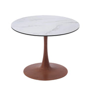Bristol 24"/27"/31" Round Dining Table Wood Transfer Cherry/Natural/Walnut Base with MDF Table Top - Elax Furniture