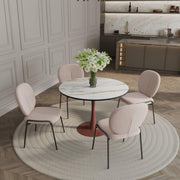 Bristol 24"/27"/31" Round Dining Table Wood Transfer Cherry/Natural/Walnut Base with MDF Table Top - Elax Furniture