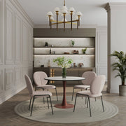 Bristol 24"/27"/31" Round Dining Table Wood Transfer Cherry/Natural/Walnut Base with MDF Table Top - Elax Furniture