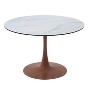 Bristol 24"/27"/31" Round Dining Table Wood Transfer Cherry/Natural/Walnut Base with MDF Table Top - Elax Furniture