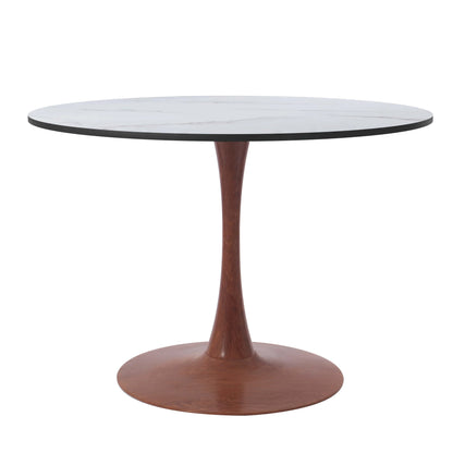 Bristol 35"/36"/40" Round Dining Table Wood Transfer Cherry/Natural/Walnut Base with MDF Table Top - Elax Furniture