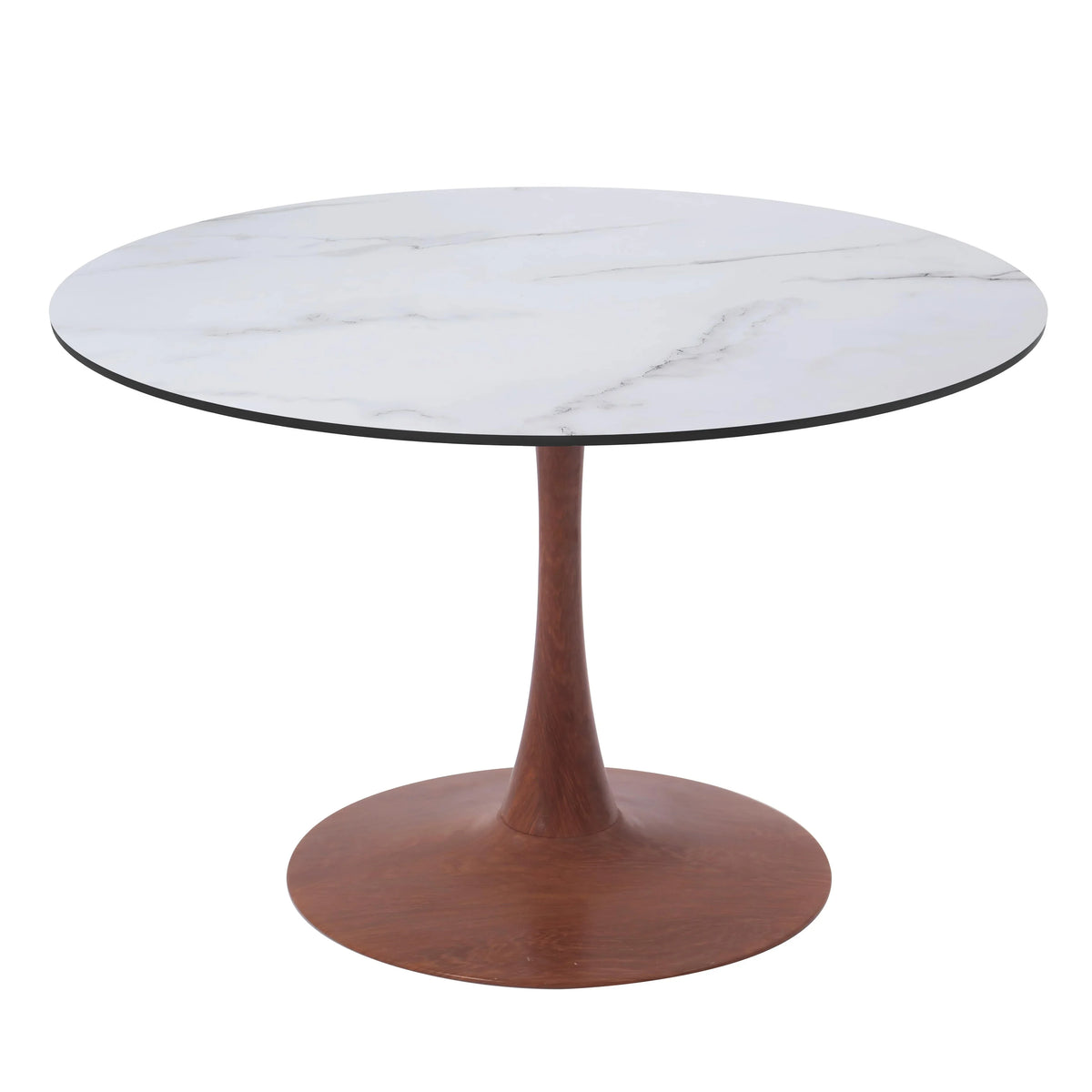 Bristol 35"/36"/40" Round Dining Table Wood Transfer Cherry/Natural/Walnut Base with MDF Table Top - Elax Furniture