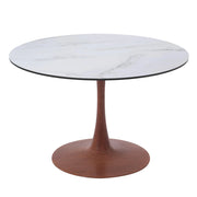 Bristol 35"/36"/40" Round Dining Table Wood Transfer Cherry/Natural/Walnut Base with MDF Table Top - Elax Furniture
