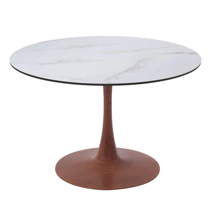 Bristol 35"/36"/40" Round Dining Table Wood Transfer Cherry/Natural/Walnut Base with MDF Table Top - Elax Furniture