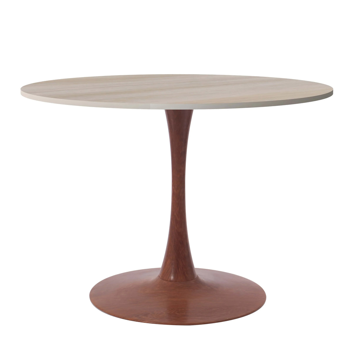 Bristol 35"/36"/40" Round Dining Table Wood Transfer Cherry/Natural/Walnut Base with MDF Table Top - Elax Furniture