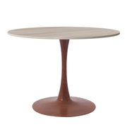 Bristol 35"/36"/40" Round Dining Table Wood Transfer Cherry/Natural/Walnut Base with MDF Table Top - Elax Furniture