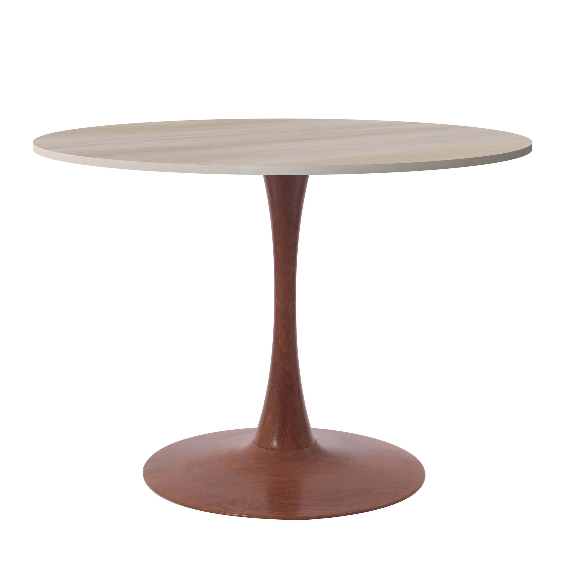 Bristol 35"/36"/40" Round Dining Table Wood Transfer Cherry/Natural/Walnut Base with MDF Table Top - Elax Furniture