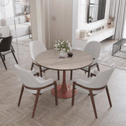 Bristol 35"/36"/40" Round Dining Table Wood Transfer Cherry/Natural/Walnut Base with MDF Table Top