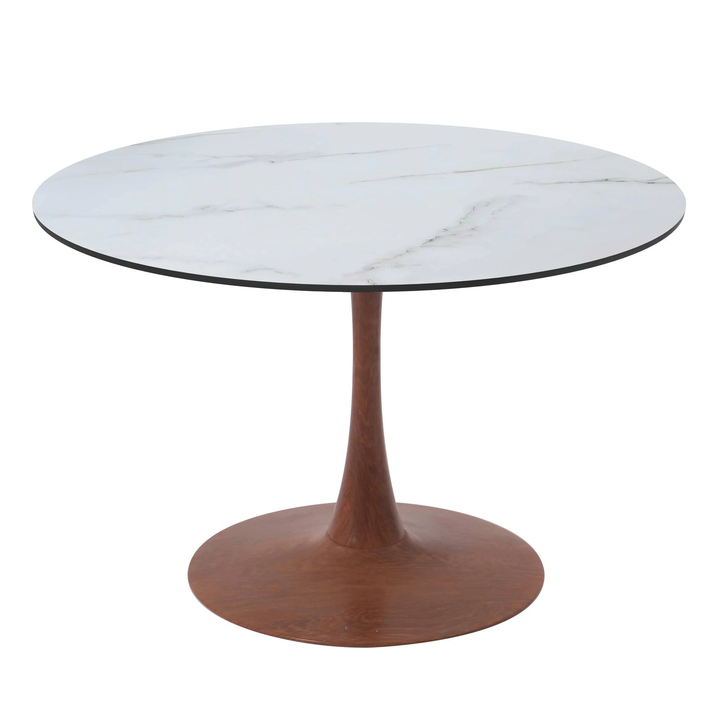 Bristol 35"/36"/40" Round Dining Table Wood Transfer Cherry/Natural/Walnut Base with MDF Table Top - Elax Furniture
