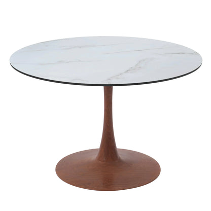 Bristol 35"/36"/40" Round Dining Table Wood Transfer Cherry/Natural/Walnut Base with MDF Table Top - Elax Furniture