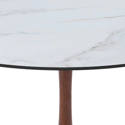 Bristol 35"/36"/40" Round Dining Table Wood Transfer Cherry/Natural/Walnut Base with MDF Table Top - Elax Furniture