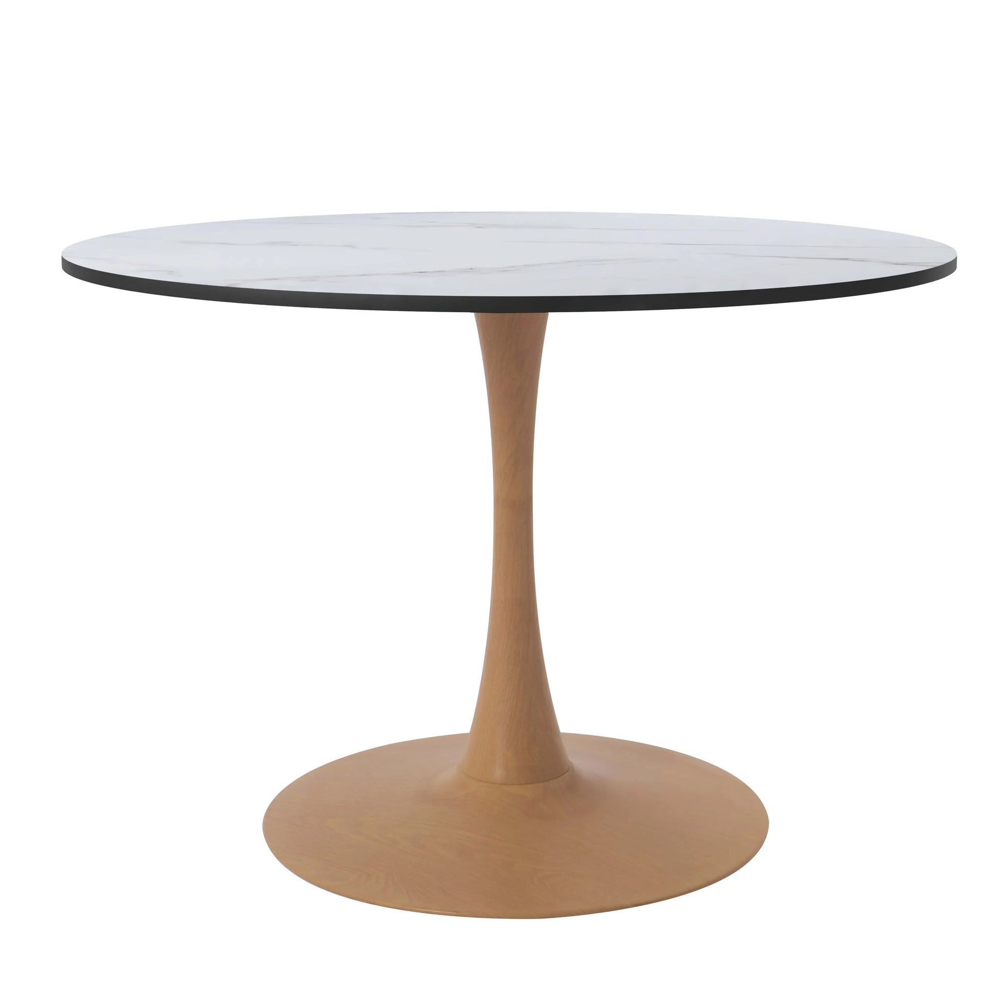 Bristol 35"/36"/40" Round Dining Table Wood Transfer Cherry/Natural/Walnut Base with MDF Table Top - Elax Furniture