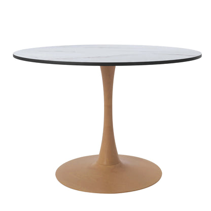 Bristol 35"/36"/40" Round Dining Table Wood Transfer Cherry/Natural/Walnut Base with MDF Table Top - Elax Furniture