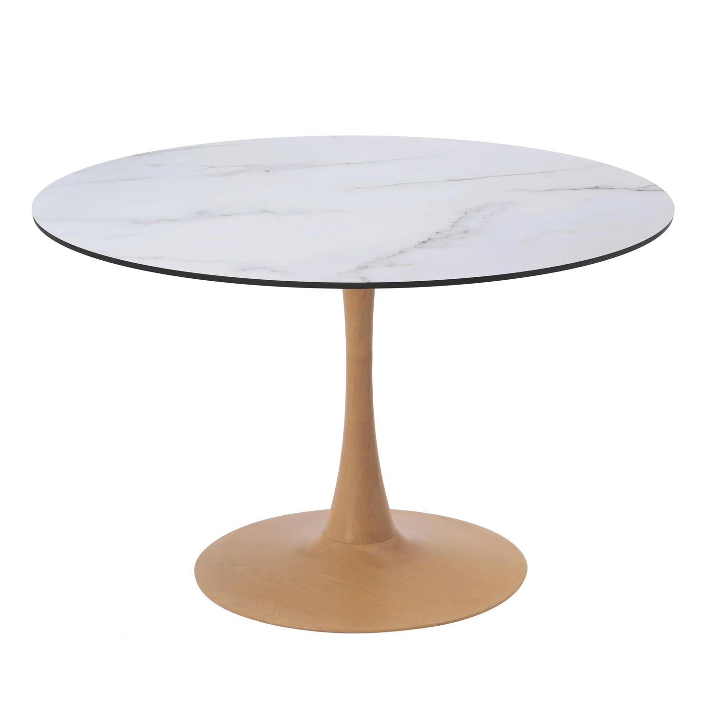 Bristol 35"/36"/40" Round Dining Table Wood Transfer Cherry/Natural/Walnut Base with MDF Table Top - Elax Furniture