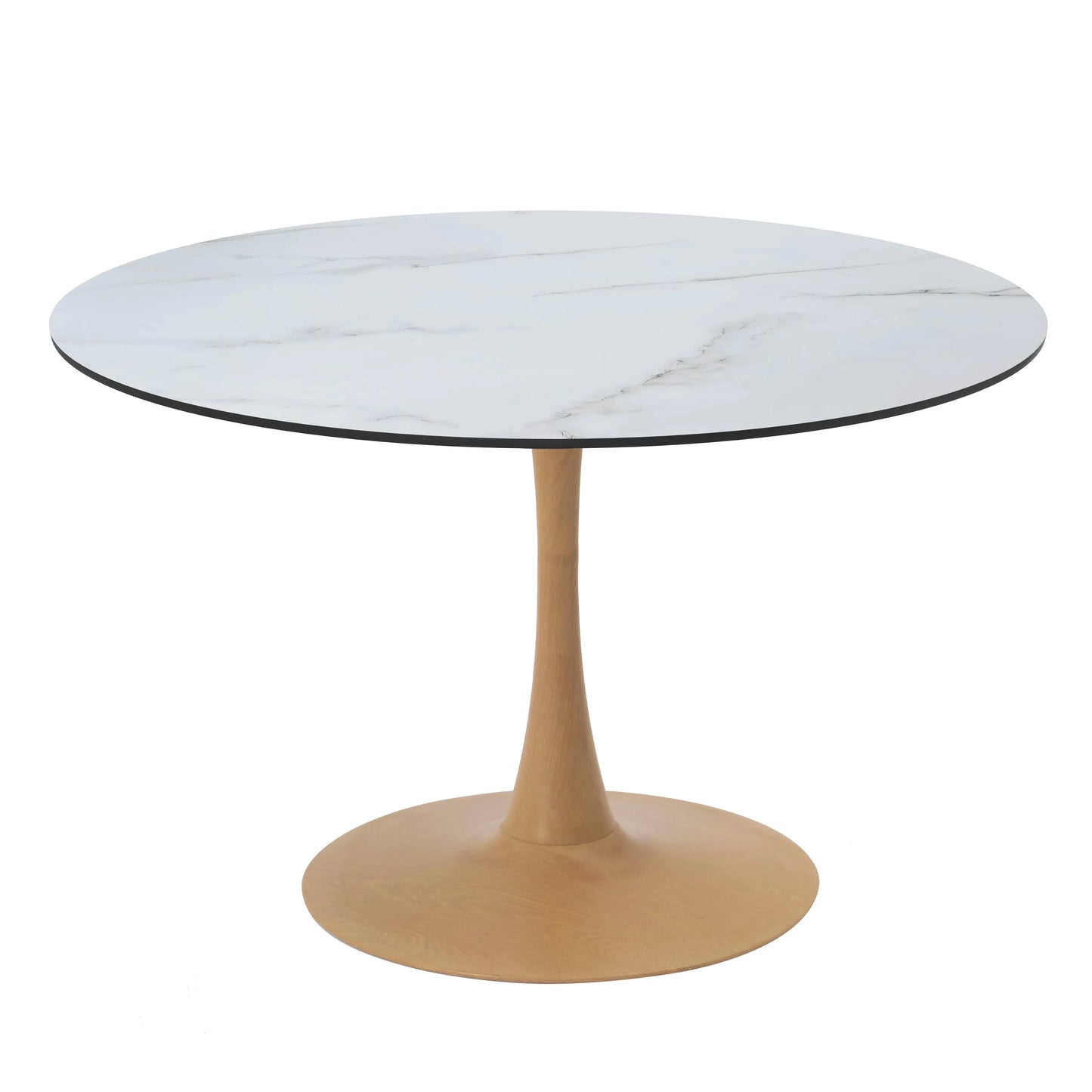 Bristol 35"/36"/40" Round Dining Table Wood Transfer Cherry/Natural/Walnut Base with MDF Table Top - Elax Furniture