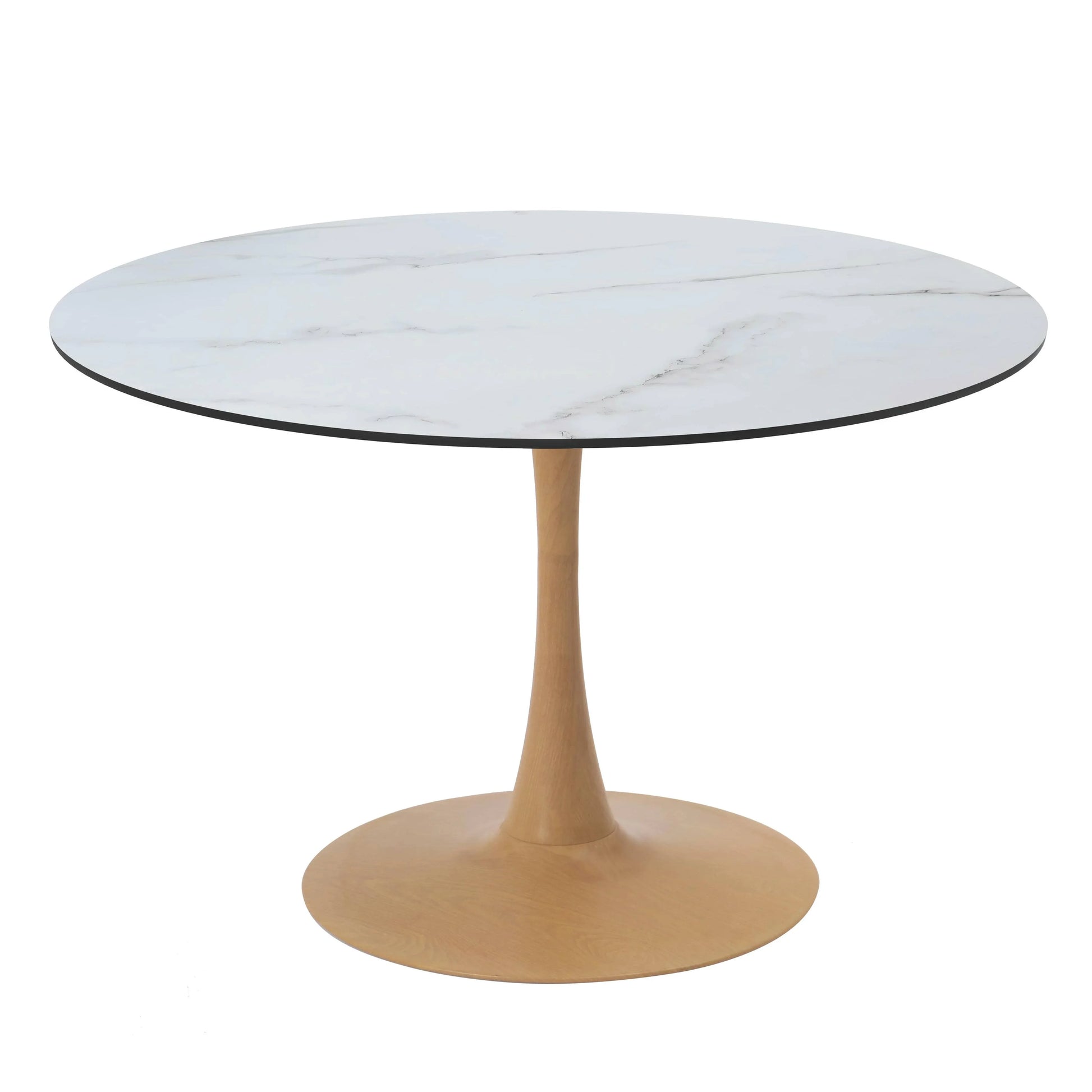 Bristol 35"/36"/40" Round Dining Table Wood Transfer Cherry/Natural/Walnut Base with MDF Table Top - Elax Furniture