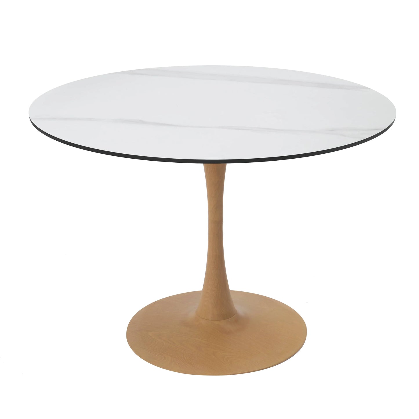 Bristol 35"/36"/40" Round Dining Table Wood Transfer Cherry/Natural/Walnut Base with MDF Table Top - Elax Furniture