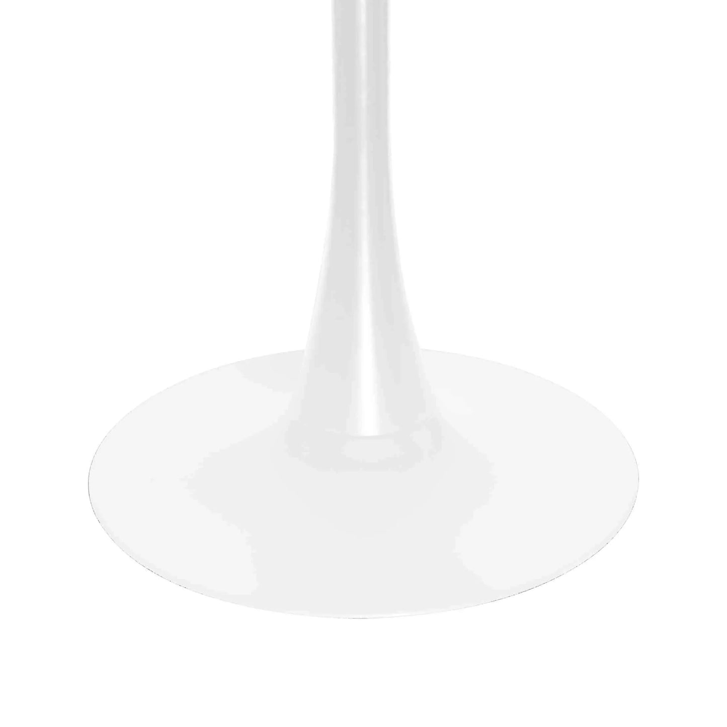 Bristol 27" Round Dining Table with MDF Tableop and White Iron Base - Elax Furniture