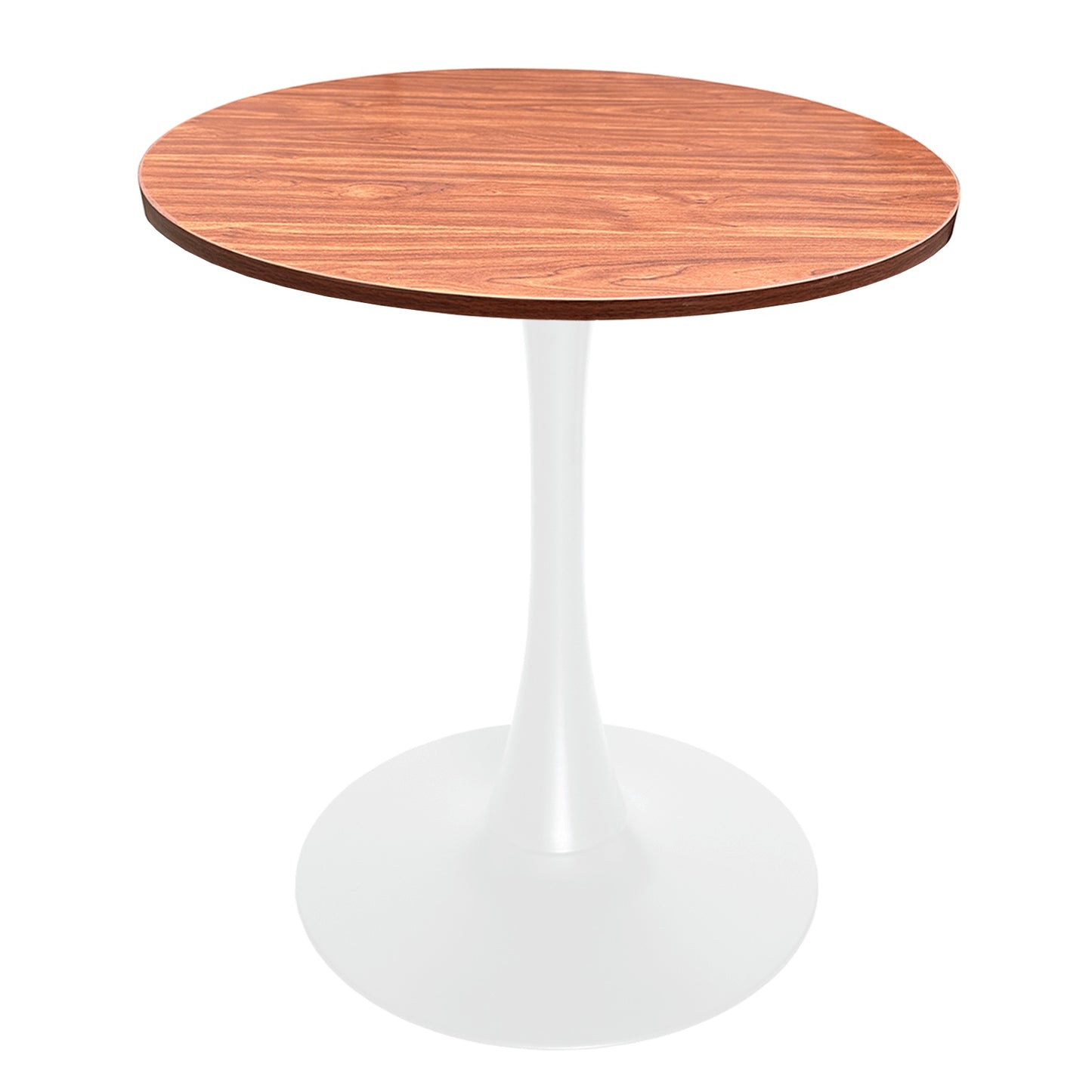 Bristol 27" Round Dining Table with MDF Tableop and White Iron Base
