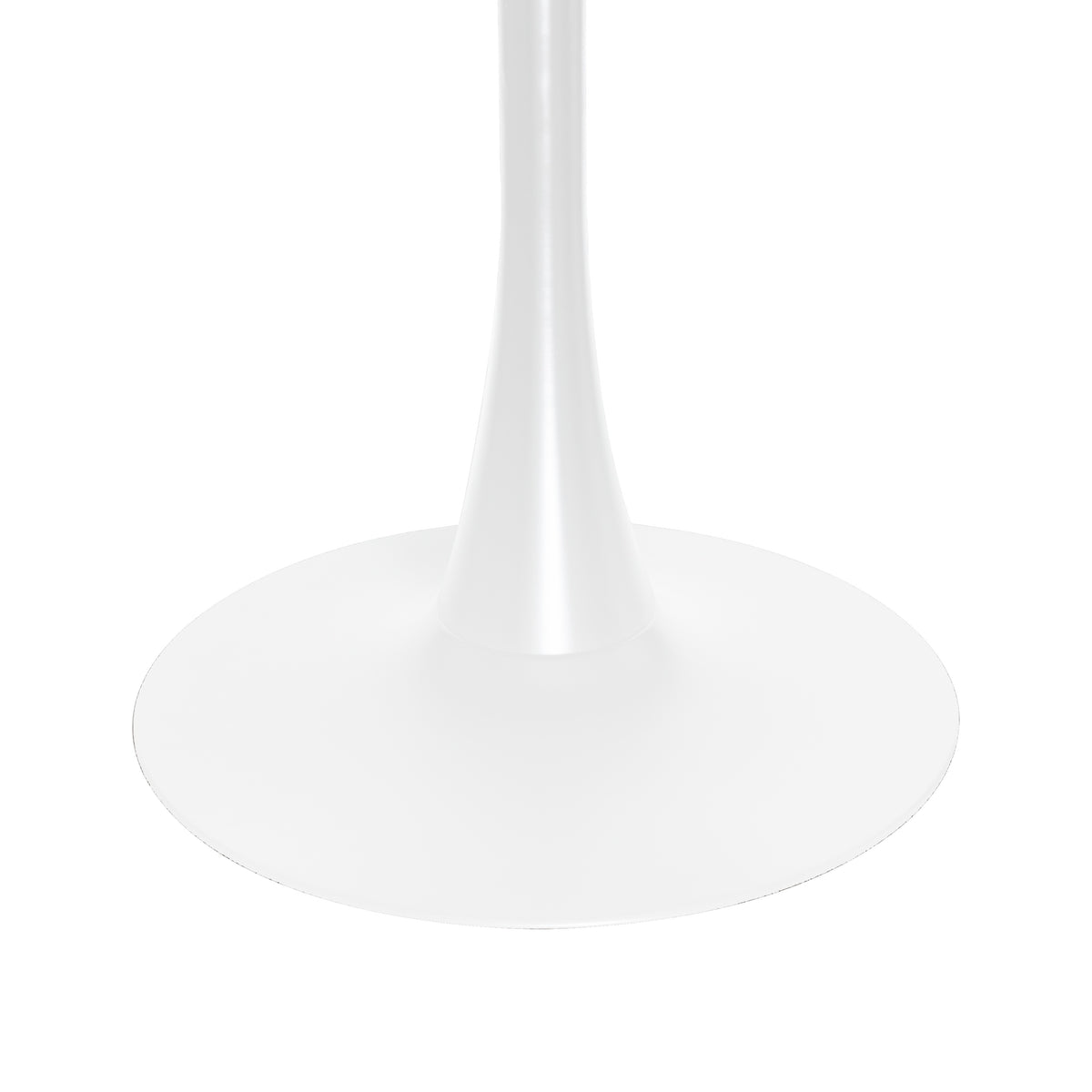 Bristol 27" Round Dining Table with MDF Tableop and White Iron Base